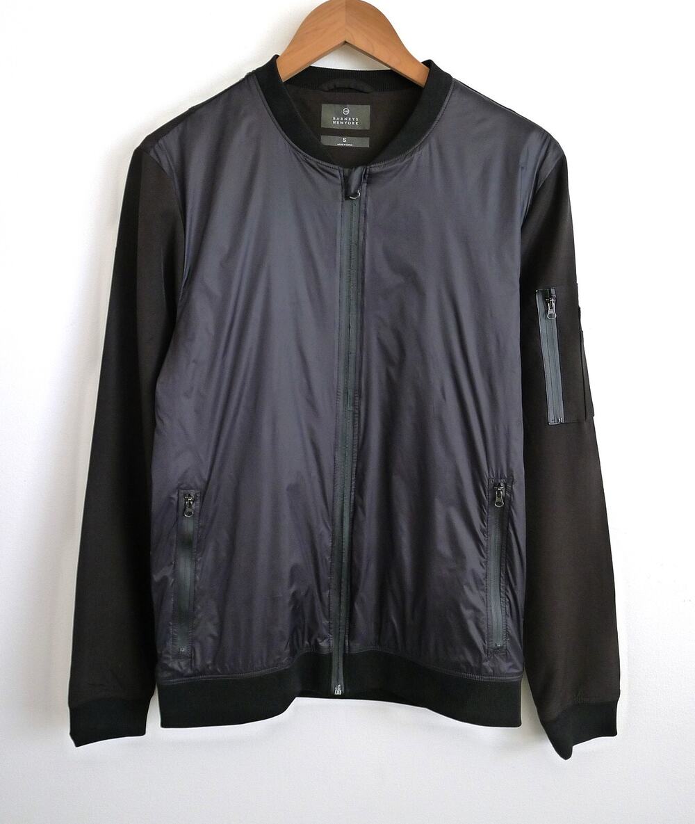 BARNEYS NEW YORK Technical Bomber Windbreaker Jacket Sleeve Pockets YOOX S $475